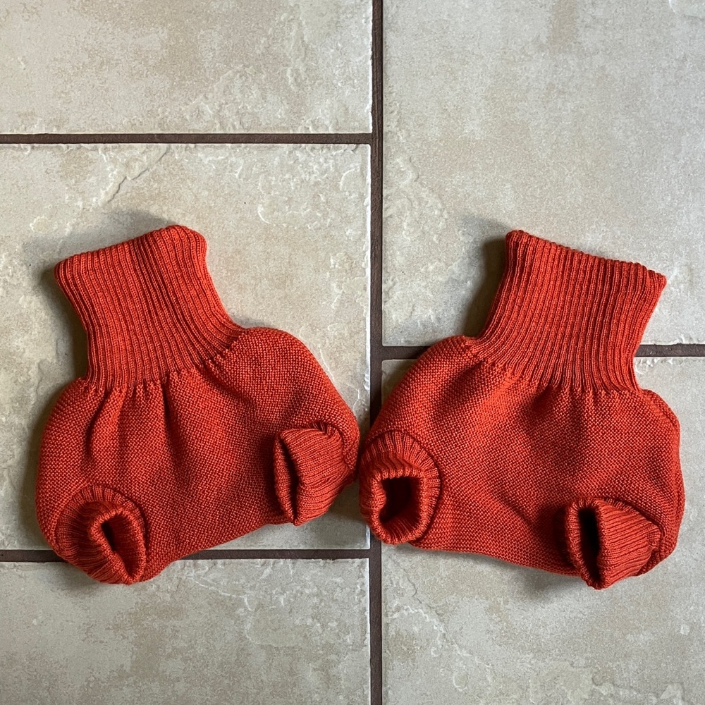 Disana Wool Pull-On Diaper Covers, orange 3-6 months